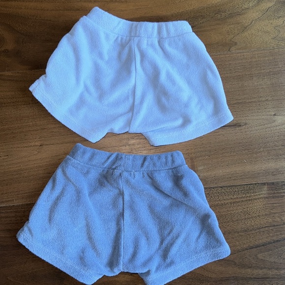 OH BABY! NWOT Pocket Terry Infant Shorts 2-pack / 3m Baby Blue & Slate Blue - Picture 6 of 7
